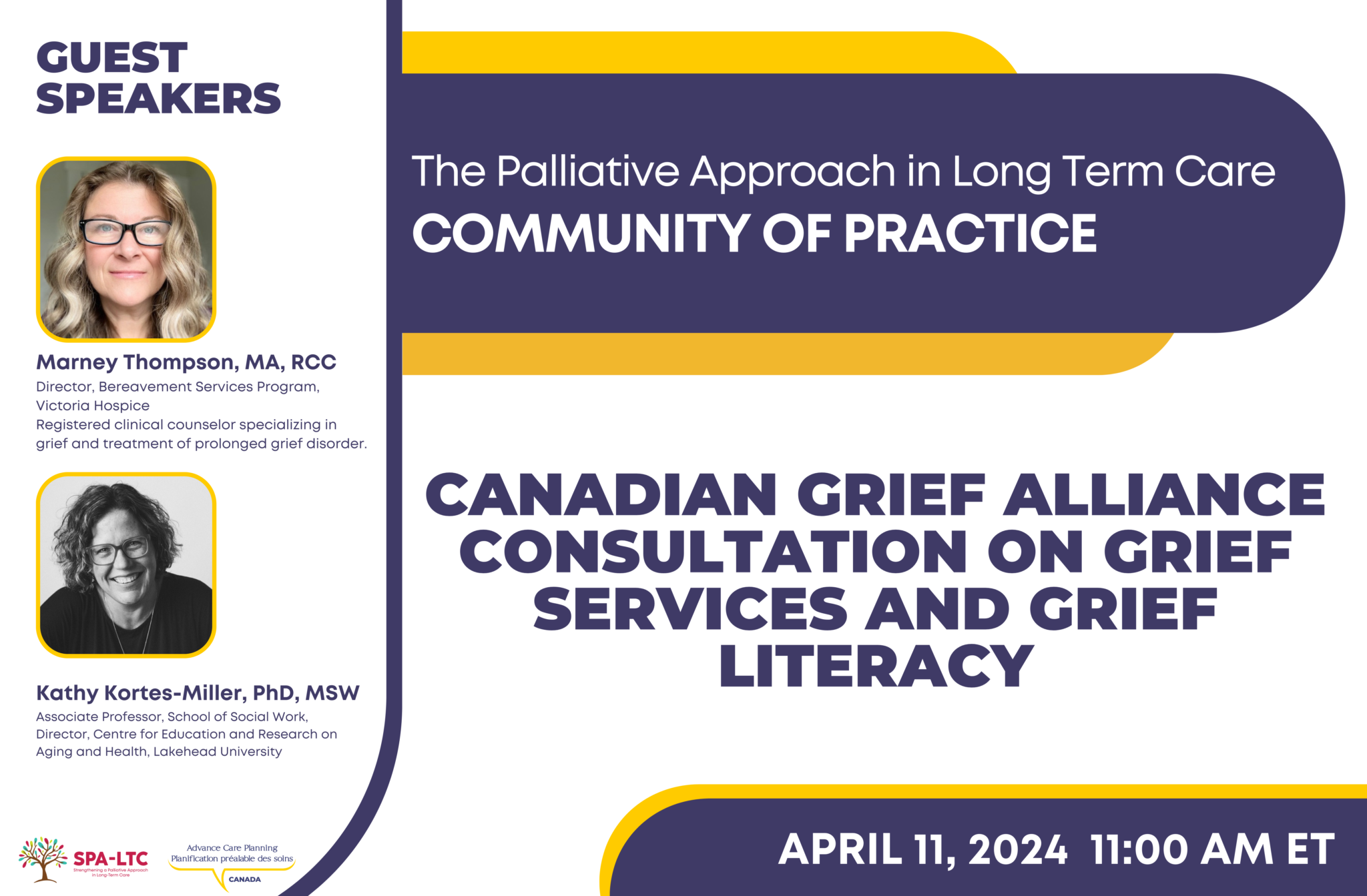 Join ACP Canada for the April 2024 Palliative Approach in Long Term